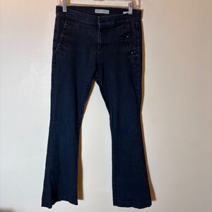 Banana Republic Sailor Flare Jeans Dark Indigo Size 26P